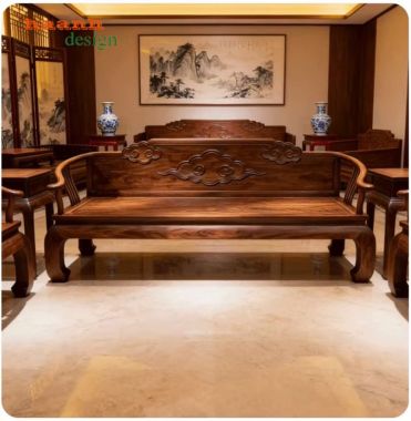 Vì sao giường la hán gỗ óc chó được giới thượng lưu ưa chuộng?-SBT 013