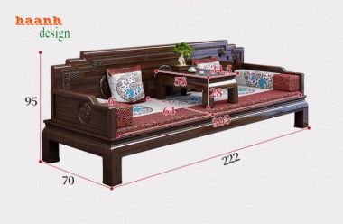 Lựa chọn giường la hán gỗ sồi cho phòng ngủ sang trọng-SBT 009