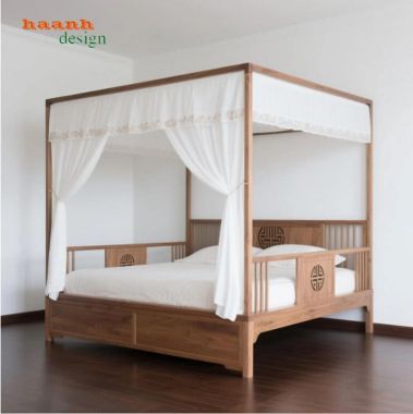 Giường ngủ gỗ đời Tống đẹp chuẩn phong cách Á Đông-SBT 014