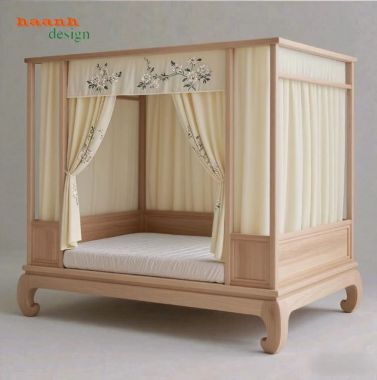 Giường ngủ gỗ đời Tống đẹp chuẩn phong cách Á Đông-SBT 014