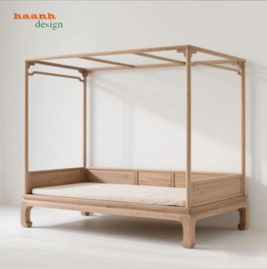 Giường ngủ gỗ đời Tống đẹp chuẩn phong cách Á Đông-SBT 014