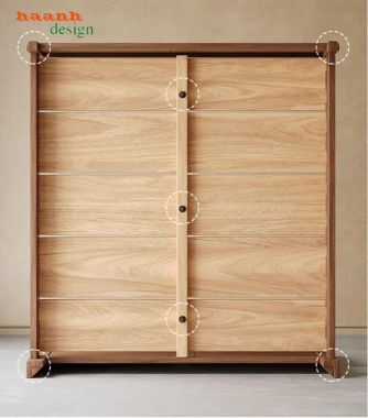 Giường ngủ gỗ óc chó Hà Nội-DHN 018