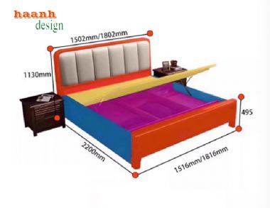 Khơi nguồn cảm hứng từ giường ngủ hiện đại gỗ tự nhiên-DNH 006