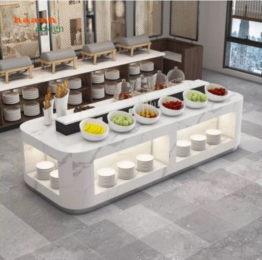 Bàn buffet cao cấp hiện đại cho nhà hàng khách sạn-BFF 008