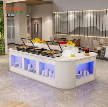 Bàn buffet cao cấp hiện đại cho nhà hàng khách sạn-BFF 008