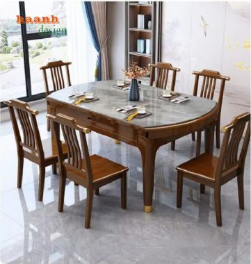 Bàn ghế ăn gỗ sồi hiện đại – Sự lựa chọn cho không gian sống-BGA 010