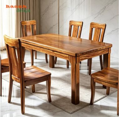 Bàn ghế ăn gỗ tự nhiên 6 ghế thiết kế hiện đại - BGA 014