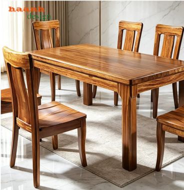 Bàn ghế ăn gỗ tự nhiên 6 ghế thiết kế hiện đại - BGA 014
