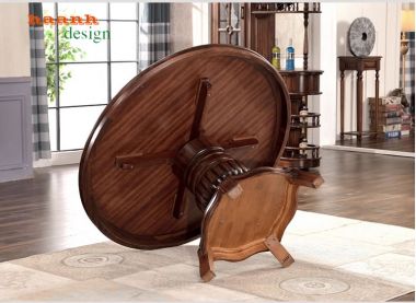 Bàn ghế ăn gỗ tự nhiên tân cổ điển châu âu sang trọng BAC 002
