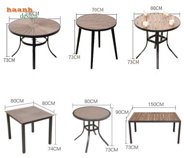 Bàn ghế ngoài trời sắt sơn tĩnh điện kết hợp gỗ Teak Nam Mỹ NTG 005