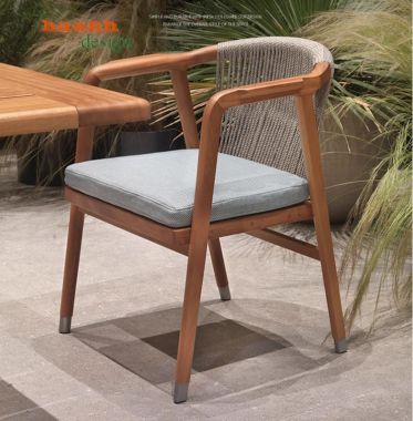 Bàn Ghế Ăn Gỗ Teak Tự Nhiên Ngoại Thất -BGT 014