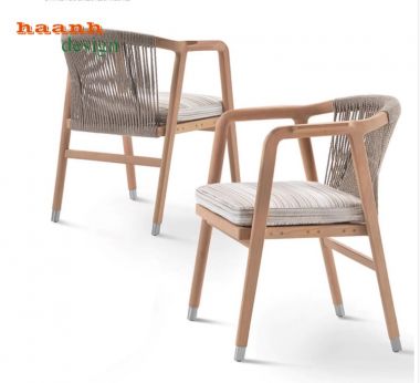 Bàn Ghế Ăn Gỗ Teak Tự Nhiên Ngoại Thất -BGT 014