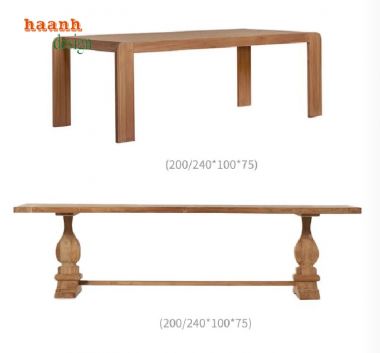 Thiết kế sáng tạo với bàn ghế gỗ teak cho ngoài trời-BGT 019