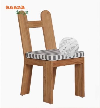 Thiết kế sáng tạo với bàn ghế gỗ teak cho ngoài trời-BGT 019