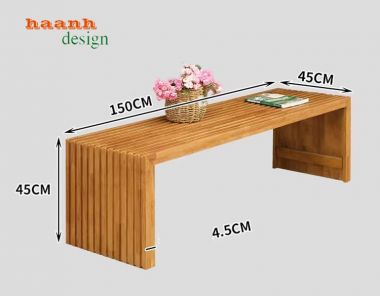 Bàn ghế ngoài trời gỗ Teak tự nhiên đơn giản bền lâu. BGT 012