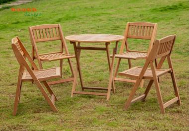 Bàn ghế sân vườn gỗ teak Nam Mỹ BGT002