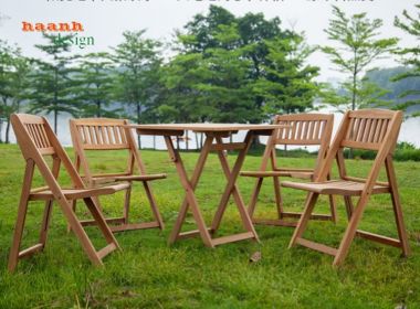 Bàn ghế sân vườn gỗ teak Nam Mỹ BGT002