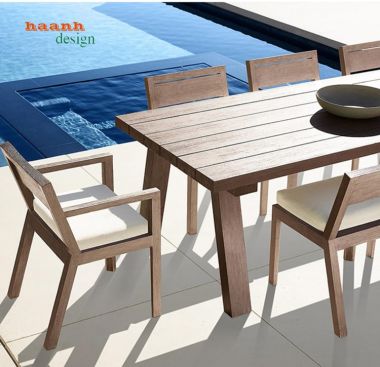 Bàn ghế gỗ Teak tự nhiên sân vườn ngoài trời BGT 006