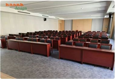 Bàn ghế hội trường bố trí theo dãy cho phòng họp - BHN 008