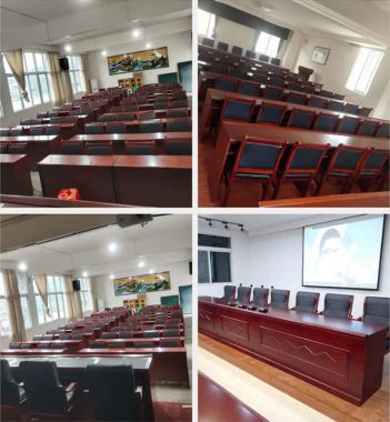 Bàn ghế hội trường bố trí theo dãy cho phòng họp - BHN 008