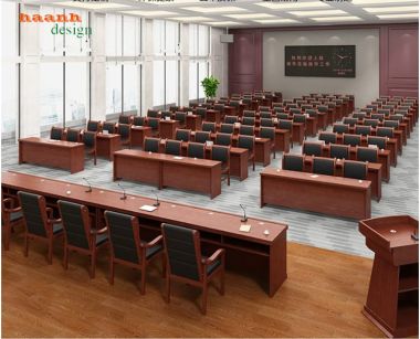 Bàn ghế hội trường bố trí theo dãy cho phòng họp - BHN 008