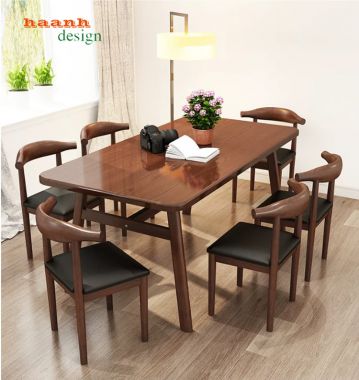 Bàn Ghế Gỗ Quán Ăn Chất Lượng Cao Thiết Kế Theo Yêu Cầu-BNH 010
