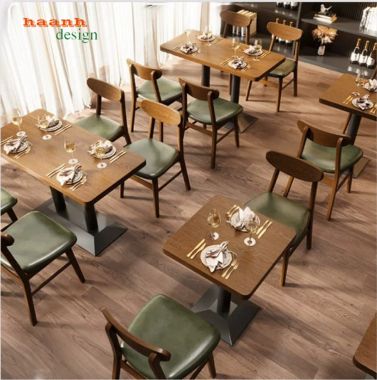 Bàn ghế nhà hàng hiện đại phối linh hoạt - BNH 012