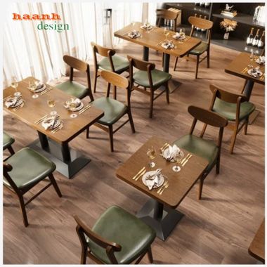 Bàn ghế nhà hàng hiện đại phối linh hoạt - BNH 012