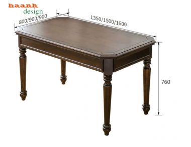 Bộ bàn ăn tân cổ điển đẹp sang trọng chuẩn phong cách Mỹ-NHT 007