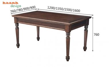 Bộ bàn ăn tân cổ điển đẹp sang trọng chuẩn phong cách Mỹ-NHT 007
