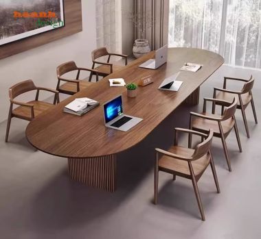 Khám phá mẫu bàn họp hội trường gỗ tự nhiên cao cấp – Đẳng cấp-PHH014