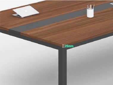 Mẫu bàn họp chân sắt mặt gỗ đẹp, sang trọng cho doanh nghiệp-BHS 012