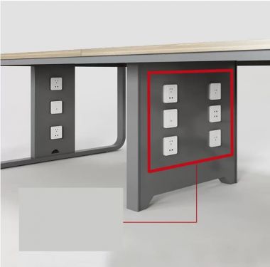 Bàn Họp Chân Sắt Đẹp Kết Hợp Mặt Gỗ MDF Chống Ẩm Cao Cấp-BHS 016