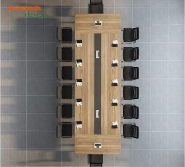 Bàn Họp Chân Sắt Đẹp Kết Hợp Mặt Gỗ MDF Chống Ẩm Cao Cấp-BHS 016