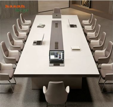 Bàn họp gỗ công nghiệp hiện đại dáng dài - PHH 018