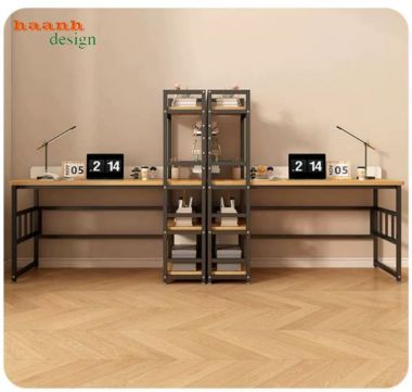 Bàn Học Chân Sắt Mặt Gỗ Hiện Đại Đẹp Cho Bé-BLS 011