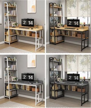 Mẫu Bàn Làm Việc Chân Sắt Mặt Gỗ Được Ưa Chuộng-BLS 010