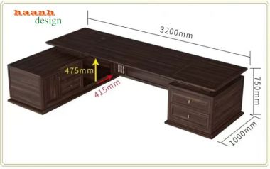Bàn Ghế Làm Việc Lãnh Đạo Phong Cách Trung Hoa Sang Trọng-BGG 009