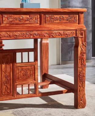 Bàn ghế lãnh đạo gỗ hương chạm tinh xảo đẳng cấp lãnh đạo-BGG 005