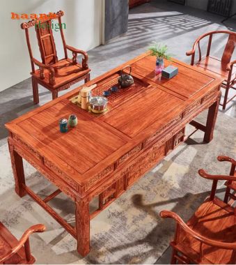Bàn ghế lãnh đạo gỗ hương chạm tinh xảo đẳng cấp lãnh đạo-BGG 005