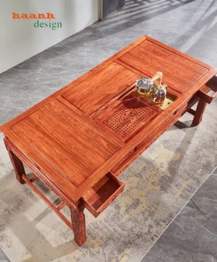 Bàn ghế lãnh đạo gỗ hương chạm tinh xảo đẳng cấp lãnh đạo-BGG 005