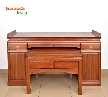 Bàn thờ gia tiên 2 tầng hoàn hảo giữa vẻ đẹp ý nghĩa tâm linh-BTH 004