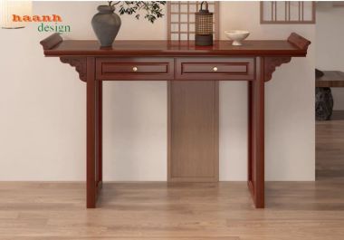 Khám phá các mẫu bàn thờ gia tiên đẹp hai tầng sang trọng-BTH 017