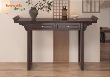 Khám phá các mẫu bàn thờ gia tiên đẹp hai tầng sang trọng-BTH 017