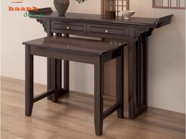 Khám phá các mẫu bàn thờ gia tiên đẹp hai tầng sang trọng-BTH 017