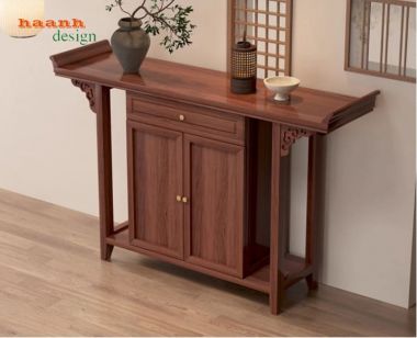 Khám phá các mẫu bàn thờ gia tiên đẹp hai tầng sang trọng-BTH 017