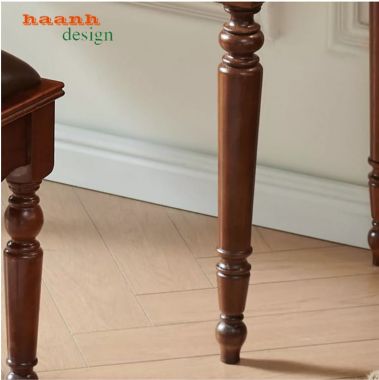 Bàn trang điểm giả cổ gương bầu dục 5 ngăn kéo - BTD 008