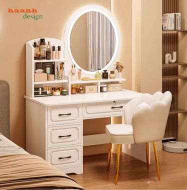 Bàn Trang Điểm Gỗ Công Nghiệp Đẹp – Giải Pháp Nội Thất-BTH 009