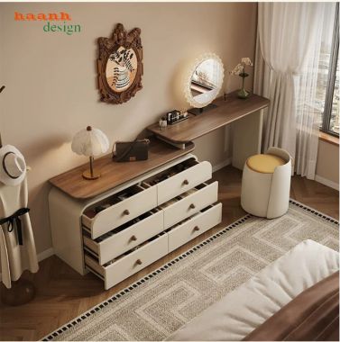 Bàn trang điểm kết hợp tủ ngăn kéo gỗ công nghiệp - BTH 020