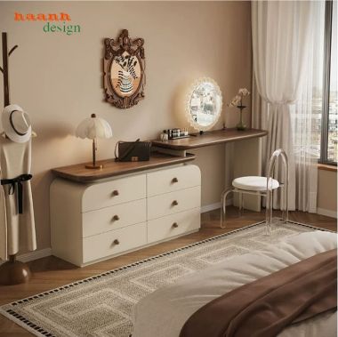 Bàn trang điểm kết hợp tủ ngăn kéo gỗ công nghiệp - BTH 020
